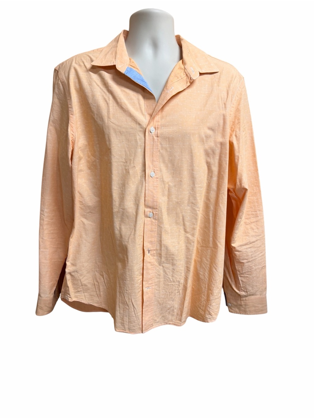 Banana Republic Men's Peach Button-Down Shirt